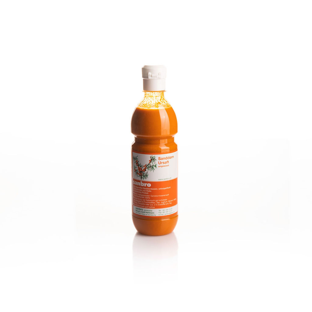 Schweizer-Sanddorn-Ursaft-500ml Schweizer Sanddorn-Ursaft 500ml