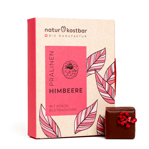 Himbeer Pralinen Naturkostbar Bio