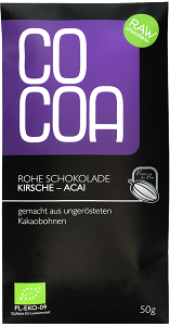 COCOA Bio-Rohkost-Schokolade Kirsche Acai