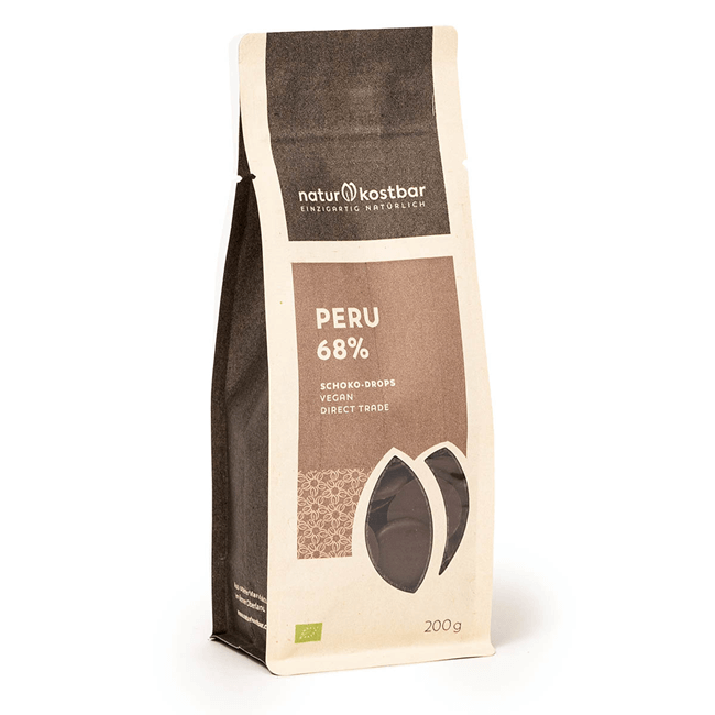 Schoko-Drops Peru Bio Naturkostbar 200g Schoko-Drops Peru Bio Naturkostbar 200g