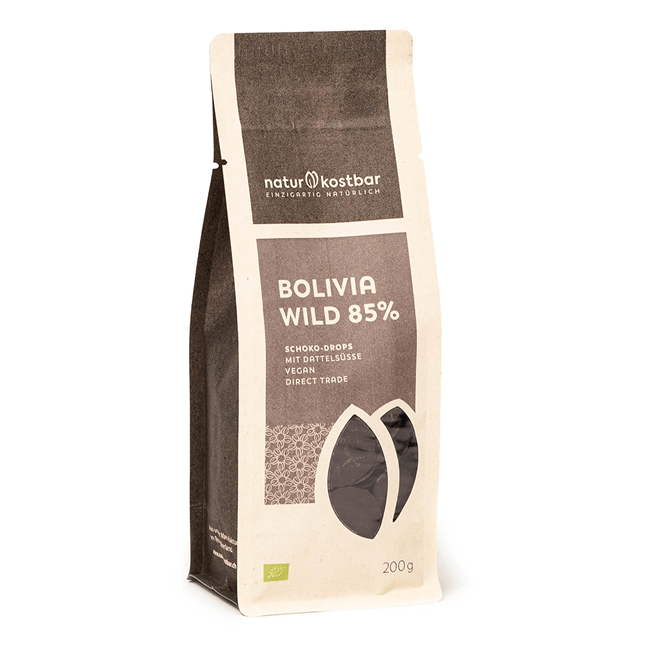 Schoko-Drops Bolivia Wild 85 Bio Naturkostbar 150g Schoko-Drops Bolivia Wild 85 Bio Naturkostbar 150g