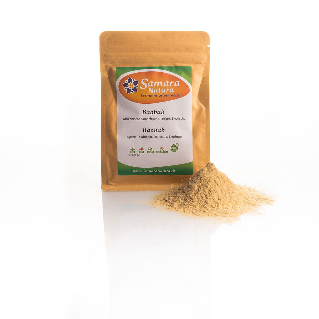 Baobab-Pulver Bio (100% rein) kaufen | 250g & 500g