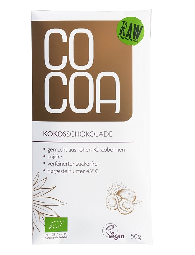 COCOA-Bio-Rohkost-Schokolade-Kokos COCOA Bio-Rohkost-Schokolade Kokos