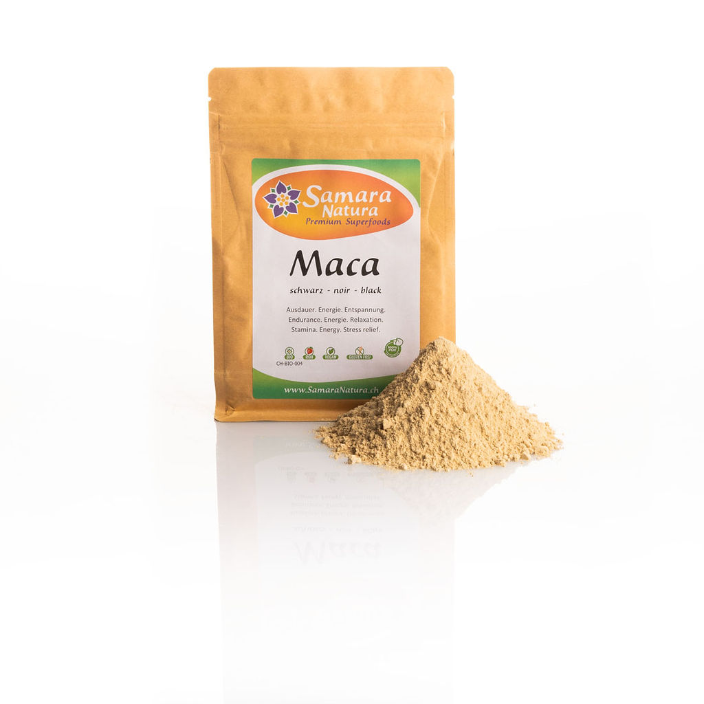 Maca Pulver schwarz Bio