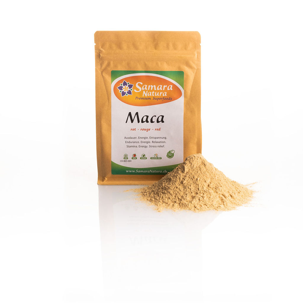 Maca-Pulver-rot-Bio Maca Pulver rot Bio