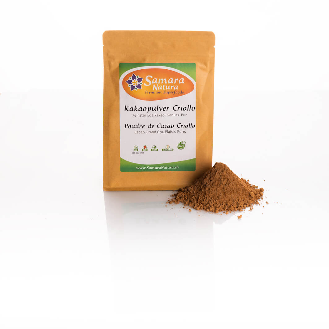 Kakaopulver-Criollo-Bio-mit-Beutel Kakaopulver Criollo Bio mit Beutel
