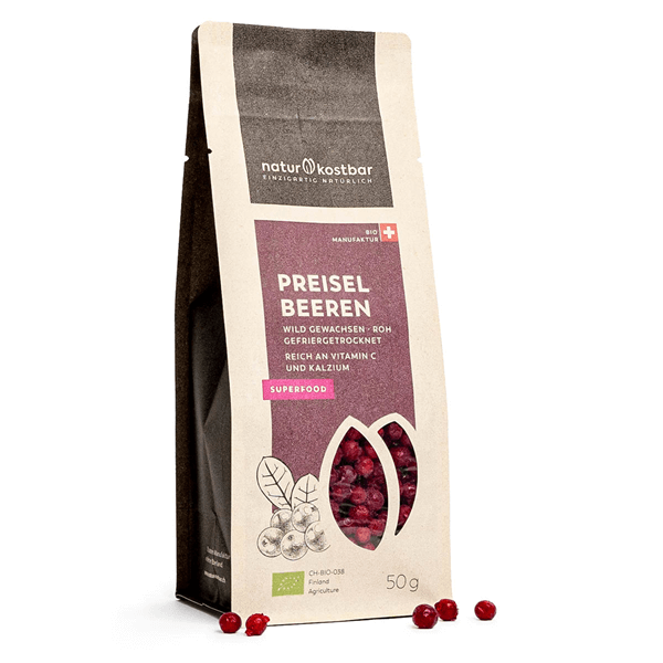 Preiselbeeren wild gefriergetrocknet Bio Preiselbeeren wild gefriergetrocknet Bio